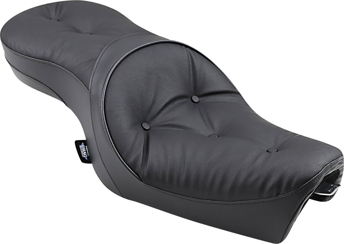 Low profile pillow seat for Harley XL '04-'22 by Drag Specialties Seats, providing comfortable riding support.