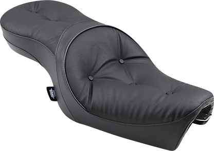 Low profile pillow seat for Harley XL '04-'22 by Drag Specialties Seats, providing comfortable riding support.