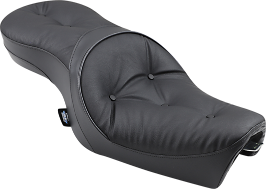 Low profile pillow seat for Harley XL '04-'22 by Drag Specialties Seats, providing comfortable riding support.