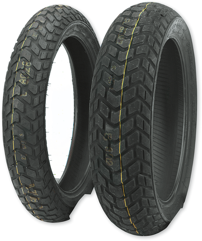 Pirelli MT60™RS front tire 120/70ZR17 for dual sport motorcycles, showing tread pattern and sidewall details.