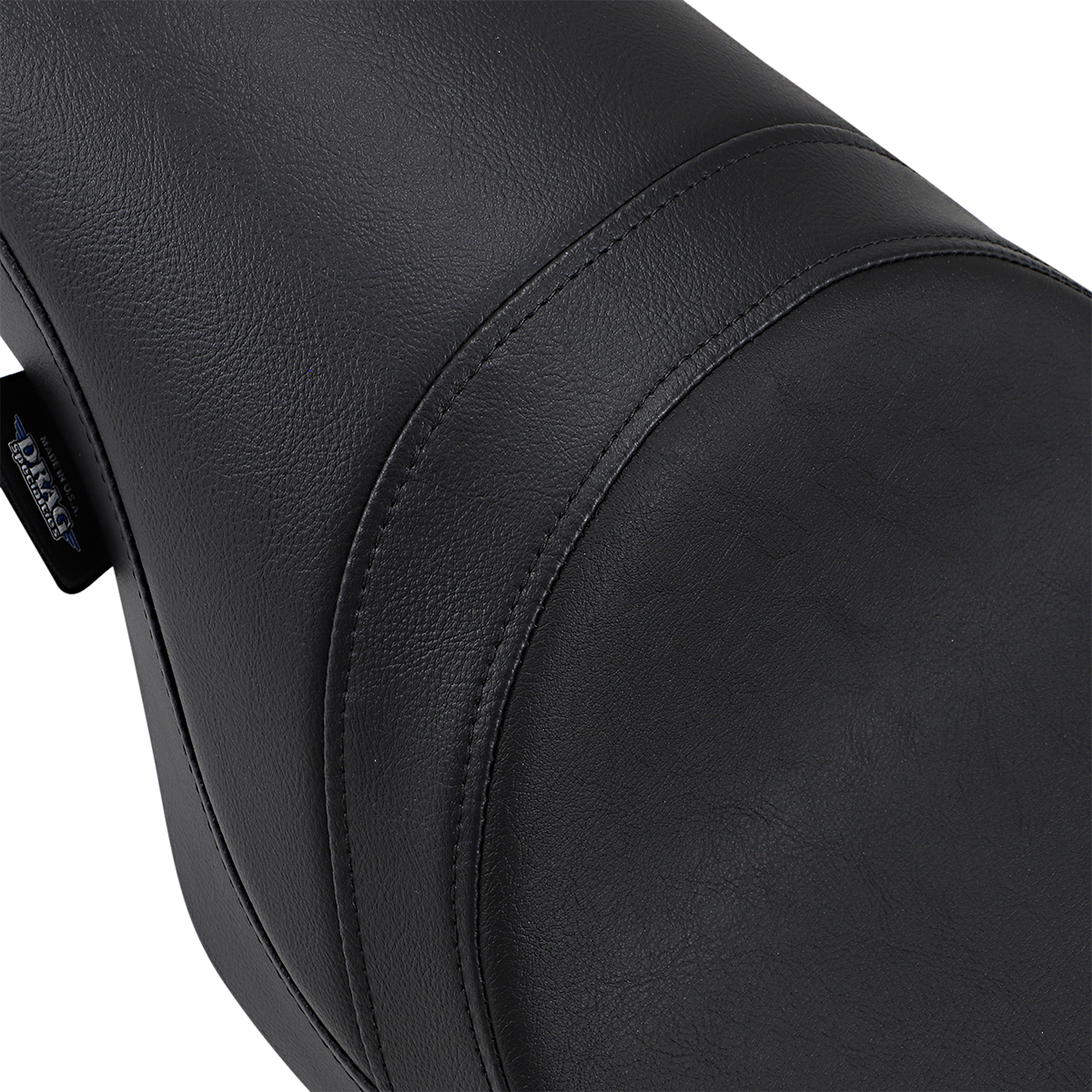 Drag Specialties Predator Seat for Harley FLHR/FLHX 1997-2007, smooth black motorcycle seat with ergonomic design.