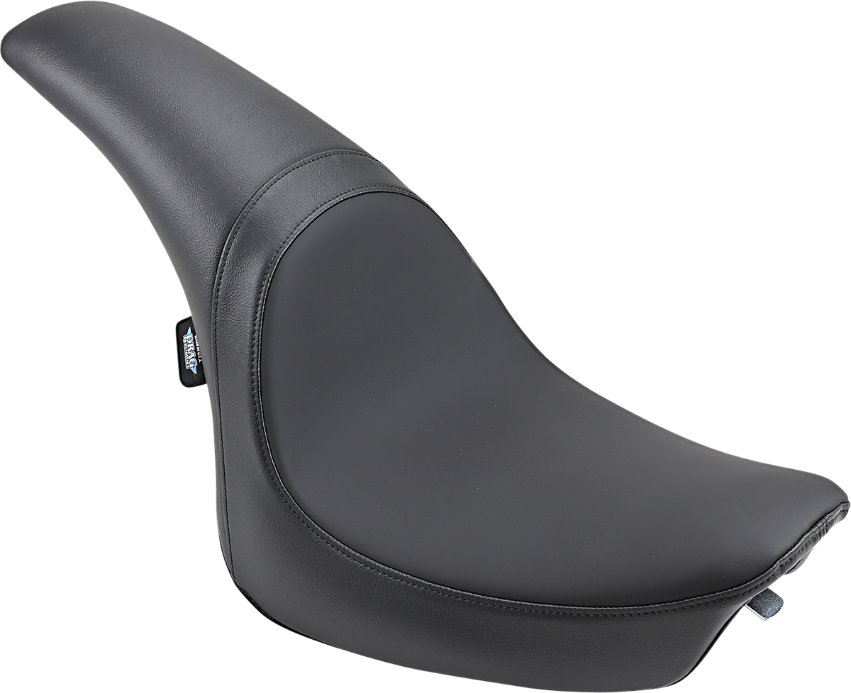 Drag Specialties Predator Seat for FXSTD 2000-2007, smooth black motorcycle seat with contoured design.