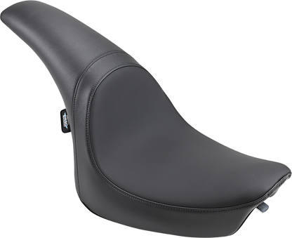 Drag Specialties Predator Seat for FXSTD 2000-2007, smooth black motorcycle seat with contoured design.