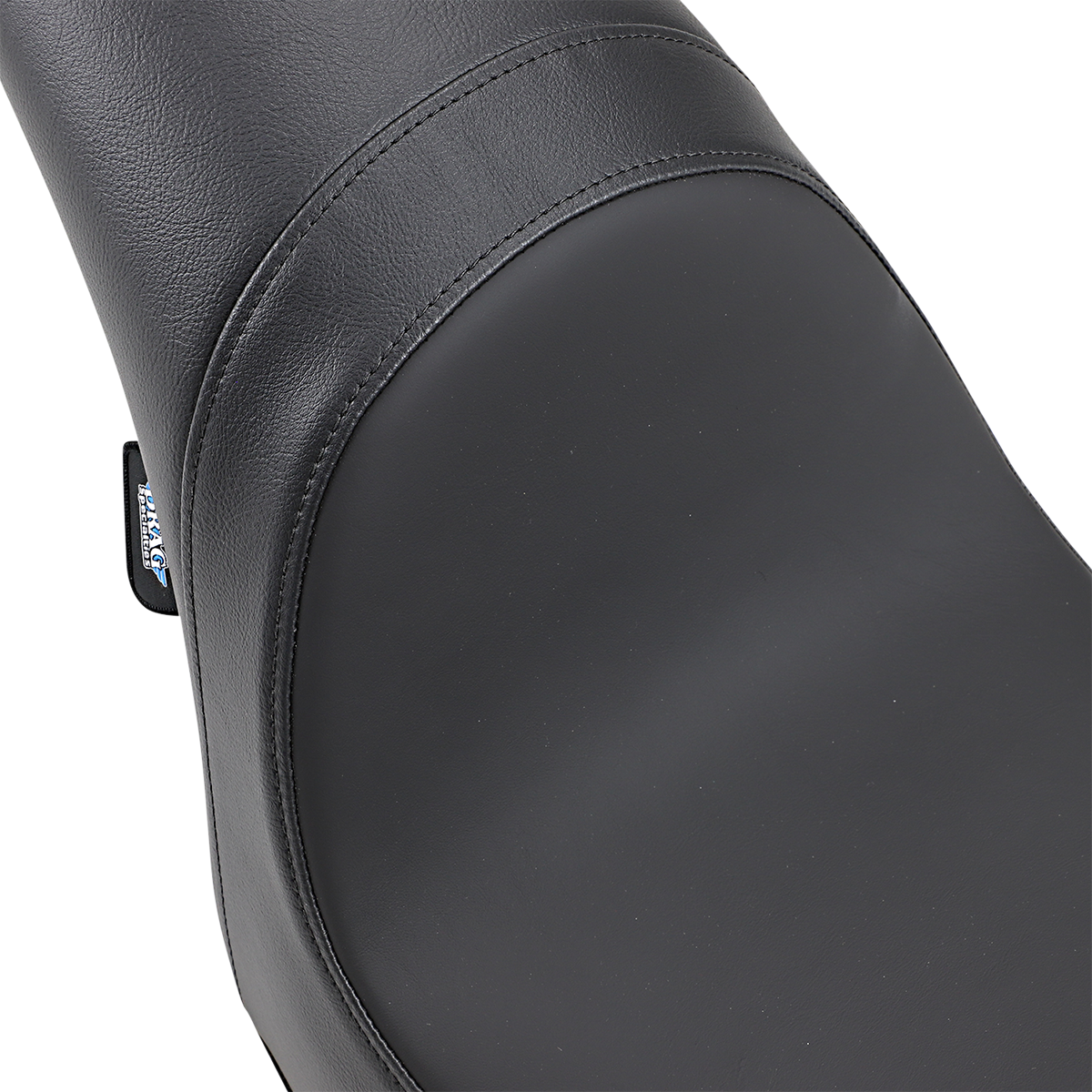 Drag Specialties Predator Seat for FXSTD '00-'07, smooth black motorcycle seat with sleek design and comfortable padding.