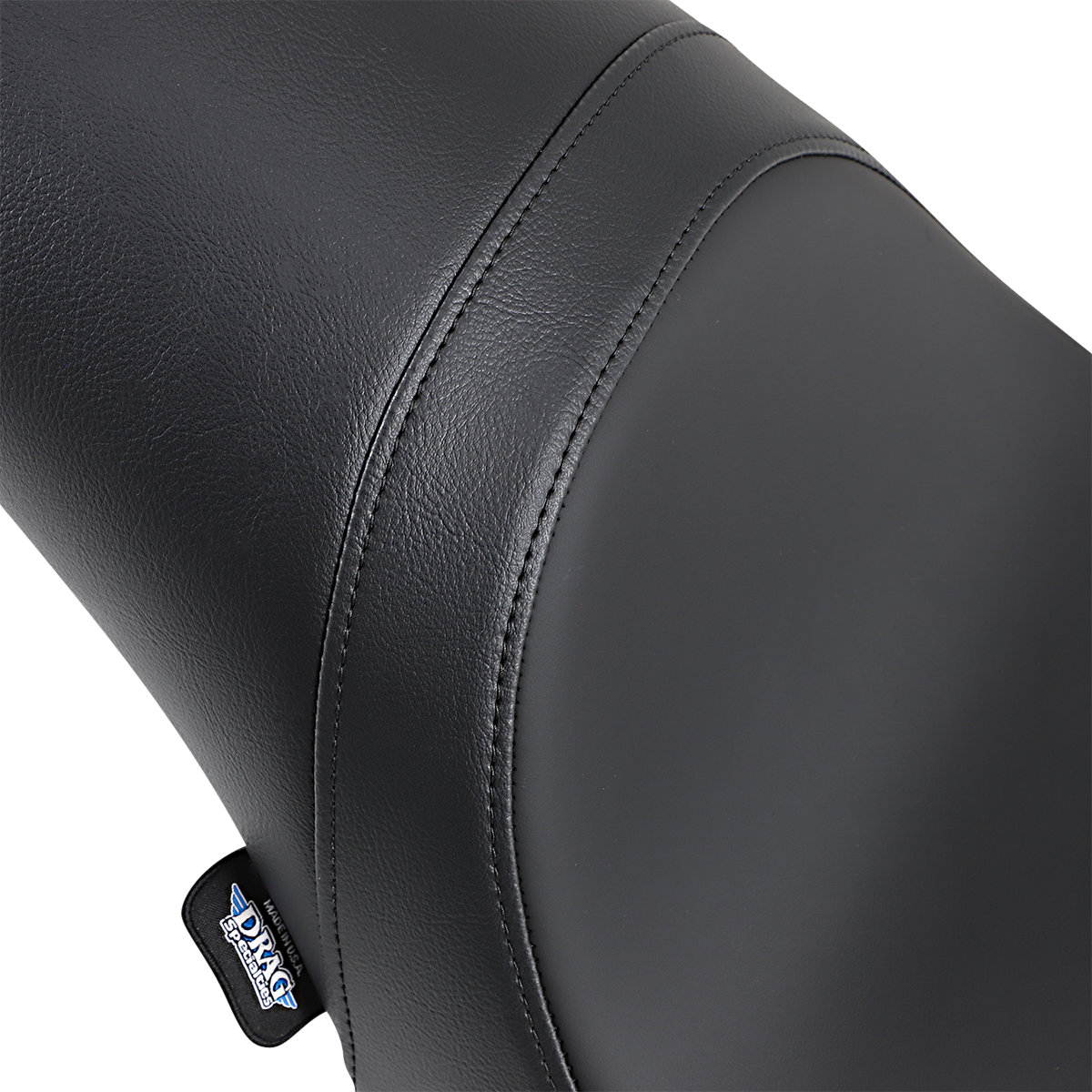 Drag Specialties Predator Seat for FL/FX motorcycles, smooth black motorcycle seat with sleek design, part number 0802-0467.
