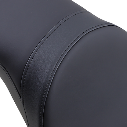 Drag Specialties Predator 2-up seat for Harley FXS/FLS 2011-2017, motorcycle seat with contoured design and durable upholstery.