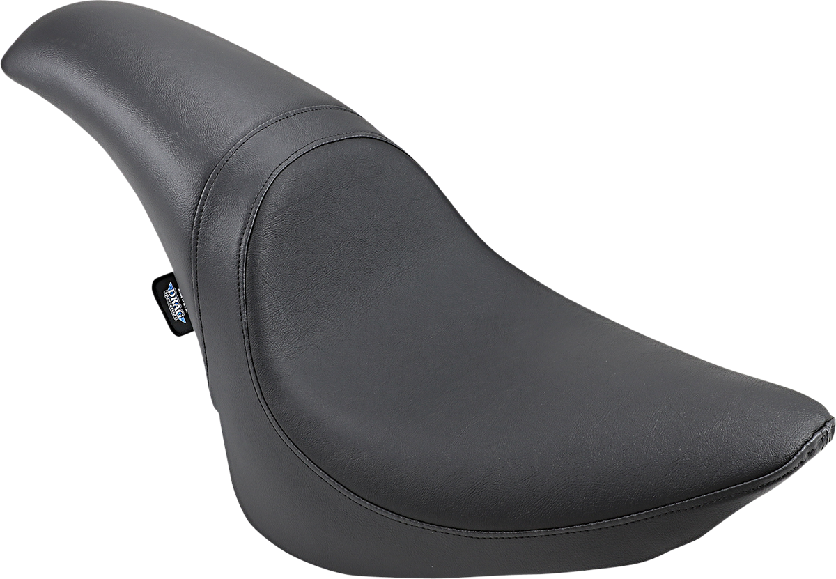 Smooth Predator Seat by Drag Specialties for Harley FLST/FXST 1984-1999, featuring a sleek design and durable construction.