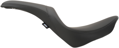 DRAG SPECIALTIES SEATS Predator seat for FL/FX 2018-2022 with solar leather finish, showing the sleek, contoured motorcycle seat.