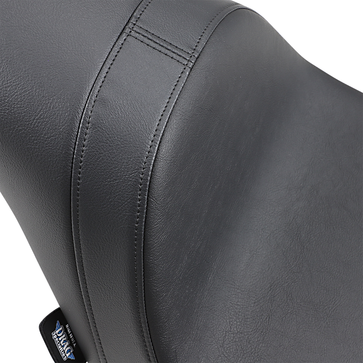 Drag Specialties Predator Seat for Harley FL/FX 2018-2025, vinyl with smooth finish, shown on motorcycle seat.