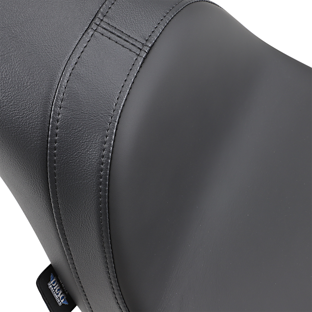 Drag Specialties Predator Seat with Solar Leather for FLFB/S motorcycle, featuring a comfortable, custom-fit design.