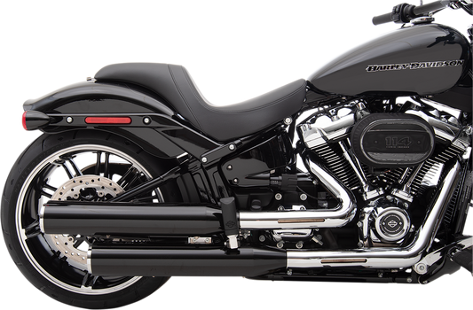 Drag Specialties Predator motorcycle seat for FXBR/S '18-'20 with smooth vinyl, designed for comfortable riding.