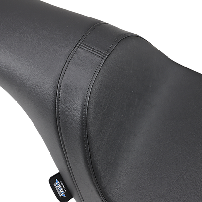 Drag Specialties Predator Seat for FXBR/S '18-'20 with smooth vinyl, motorcycle seat designed for comfort and style.