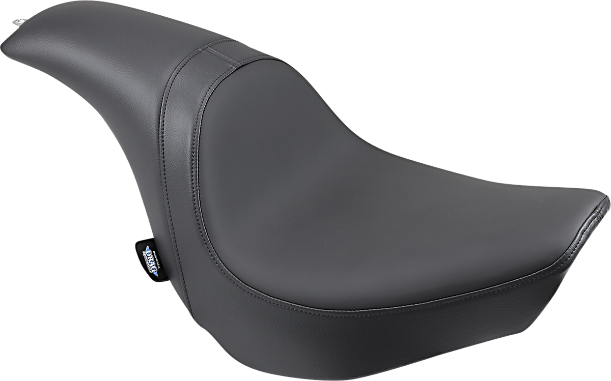 Drag Specialties Predator Seat for FXBR/S '18-'20 with smooth solar leather, motorcycle seat designed for comfort and style.