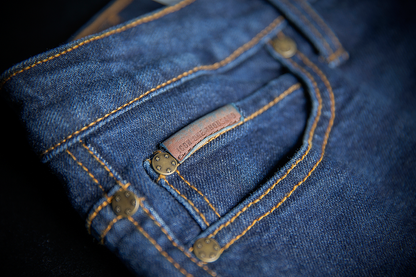 ICON Women's MH1000™ Blue Jean in US size 0, showcasing classic denim style and fit with visible stitching and five-pocket design.