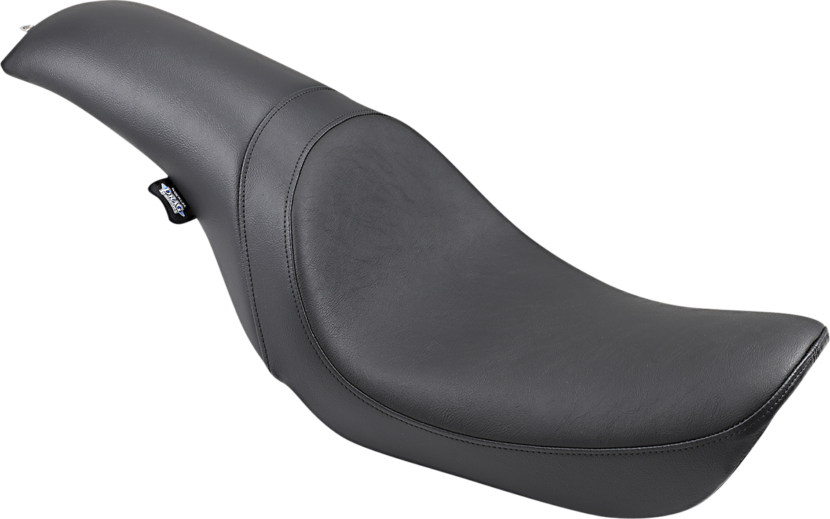 Drag Specialties Predator Seat for Dyna '06-'17, smooth finish motorcycle seat with sleek design and comfortable padding.
