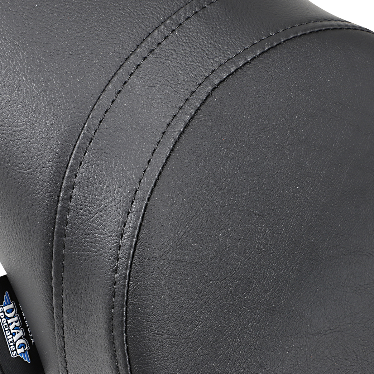 Drag Specialties Predator Seat for Harley XL 1982-2003, black motorcycle seat with textured surface and ergonomic design.