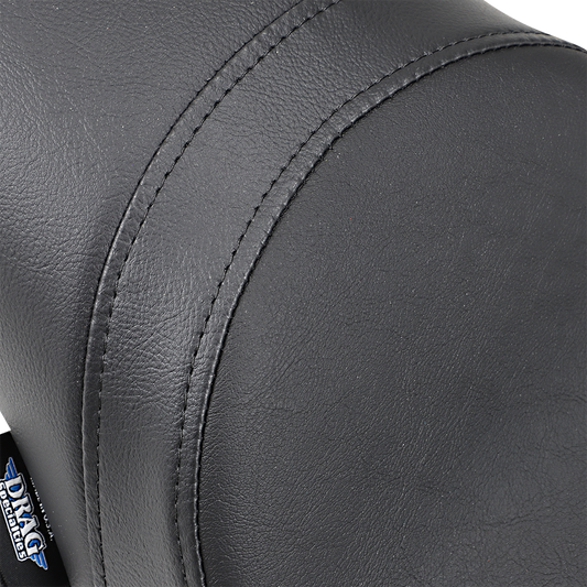 Drag Specialties Predator Seat for Harley XL 1982-2003, black motorcycle seat with textured surface and ergonomic design.