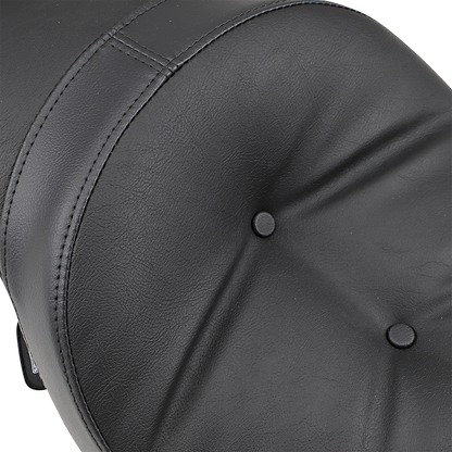 Low profile touring seat pillow for Harley XL '82-'03 by Drag Specialties Seats, showing the padded, contoured seat cushion.