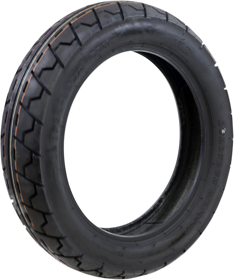 IRC Durotour RS-310 rear motorcycle tire 120/90-16 63H with tread pattern and sidewall visible for off-road and touring use.