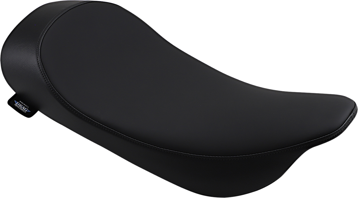 Low solo seat for Harley FLHR by Drag Specialties, vinyl with smooth finish, designed for Harley Davidson motorcycles.