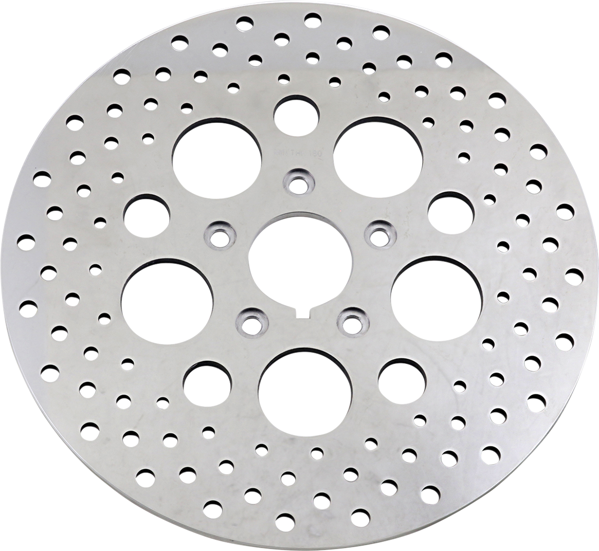 DRAG SPECIALTIES 11.5-inch Front Drilled Brake Rotor for Harley-Davidson 060176ASP-BC648