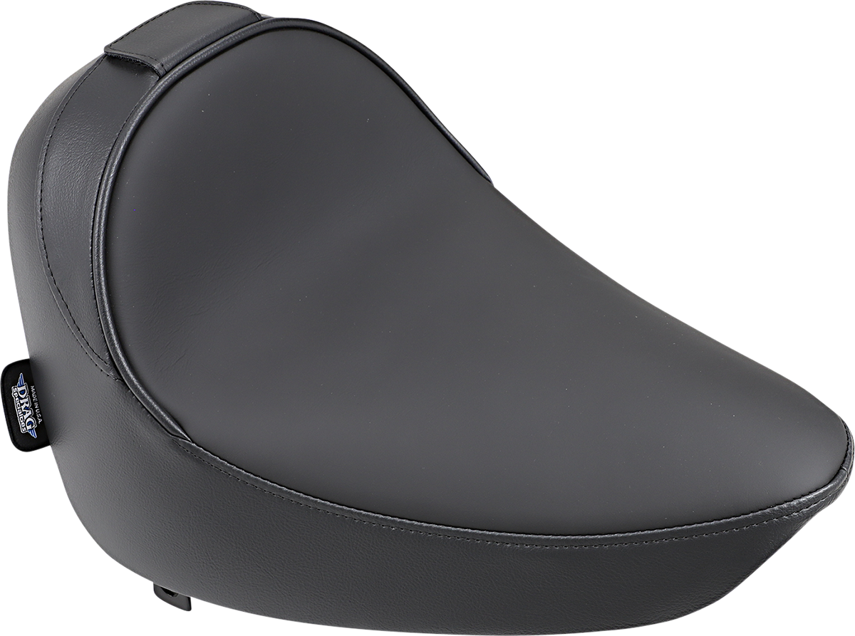 DRAG SPECIALTIES SEATS solo seat with driver backrest for FXST/FLST 1984-1999, smooth finish and cooler surface design.