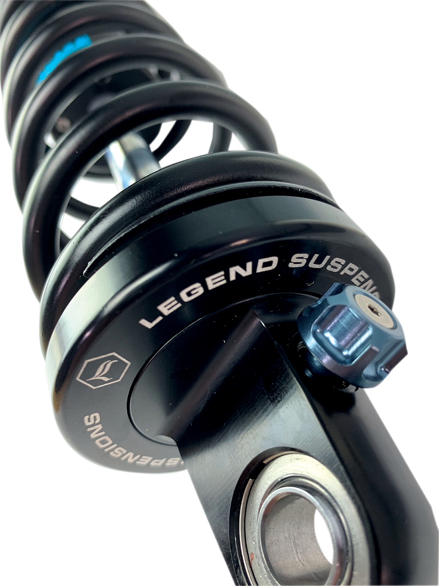 Legend Suspension Revo ARC remote reservoir shocks, 13-inch black suspension shocks with part number 1310-1878.