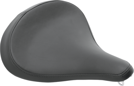 DRAG SPECIALTIES SEATS large black spring solo motorcycle seat with solar-reflective leather and part number 0806-0052.