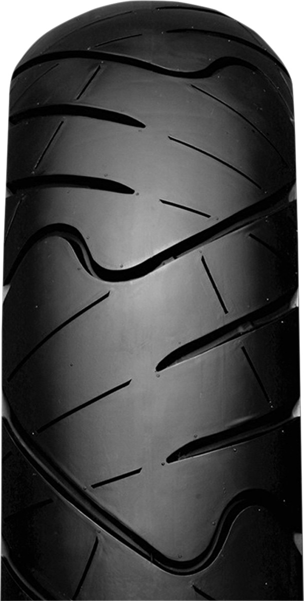 IRC RX-01 rear motorcycle tire 130/70-17 62S T10286 with tread pattern designed for superior road handling.