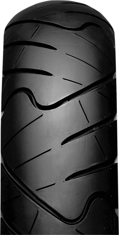IRC RX-01 rear motorcycle tire 130/70-17 62S T10286 with tread pattern designed for superior road handling.