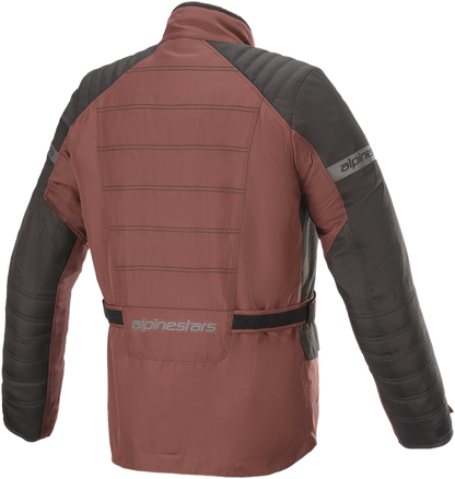 Alpinestars Gravity Drystar® motorcycle jacket in brown, medium size, featuring durable construction and protective design.