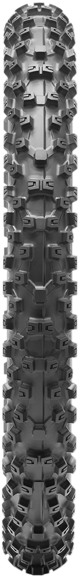 Dunlop Geomax MX53 front tire for motocross, 60/100-14, suitable for intermediate-hard terrain, designed for off-road motorcycle riding.