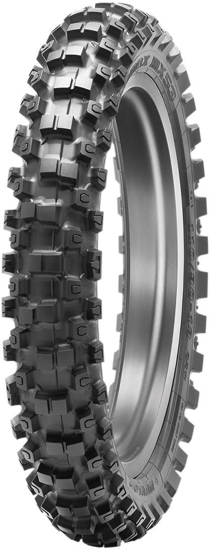 DUNLOP, Dunlop Geomax MX53 Rear Tire - 80/100-12 - 41M, Intermediate-Hard Terrain Performance