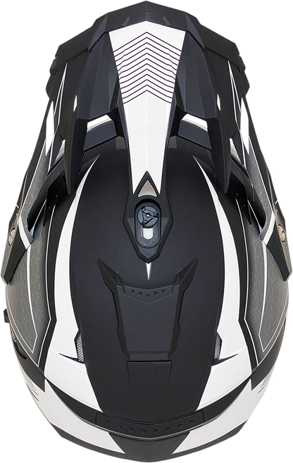 Matte black AFX FX-41 Range helmet in medium size with sleek design, featuring ventilation and safety features.