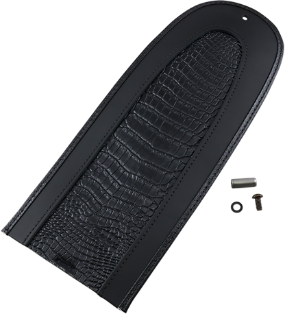 Drag Specialties Seats fender skin with embossed faux gator leather center for motorcycle, part 1405-0148.