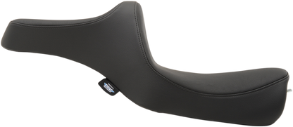 Drag Specialties Predator III seat for Harley FL/FX 2018-2023 with smooth finish, motorcycle seat designed for comfort and style.