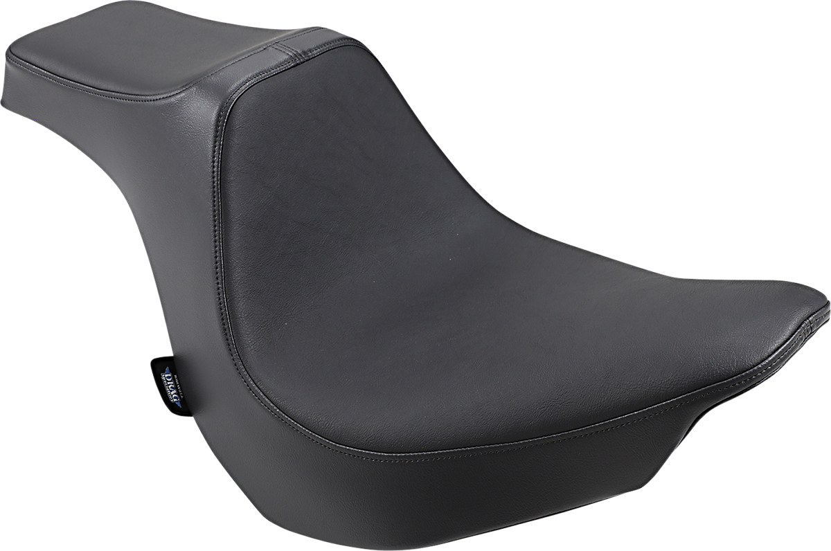 Black Drag Specialties Predator III seat for Harley FXBR/S 2018-2022, smooth finish, ergonomic design for comfort and style.