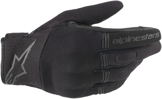 Alpinestars Copper motorcycle gloves in large size with hard knuckle protection, made for durability and safety.