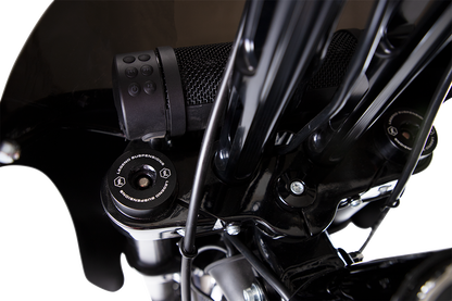 Legend Suspension Axeo43 43mm inverted front end suspension system with twin cartridge set, high-performance motorcycle fork.