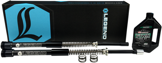 Legend Suspension AXEO21KO front end suspension for 2018-2022 CVO Road Glide with 21-inch wheel, shown in the image.