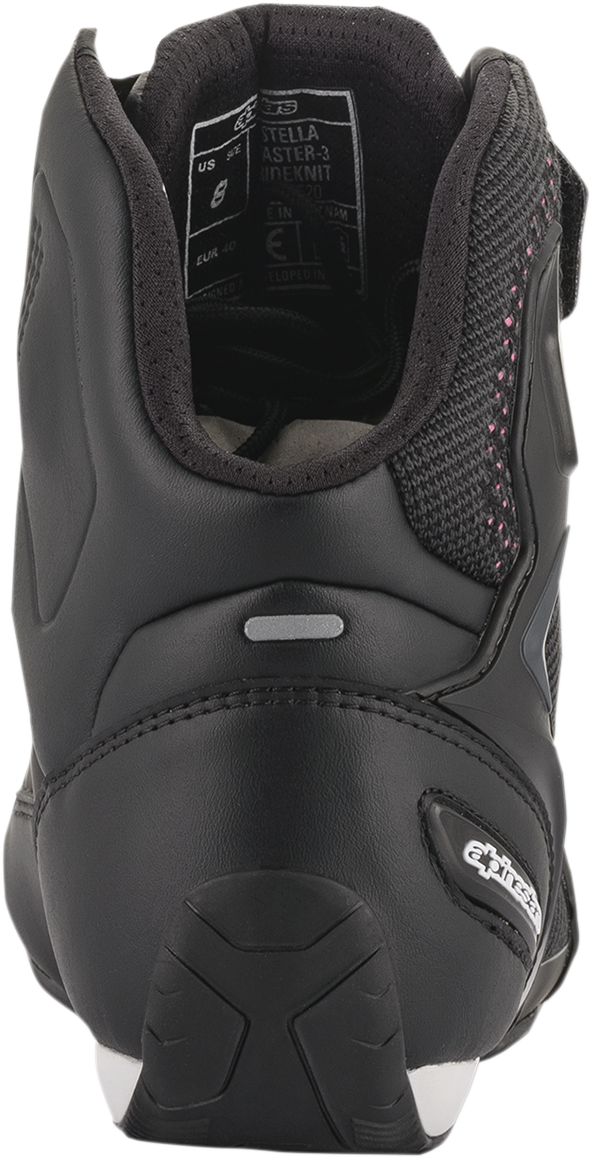 ALPINESTARS, Alpinestars Stella Faster-3 Rideknit Shoes – Women’s Streetwear Sneakers in Black, Yellow & Pink, US 6.5 / EU 38