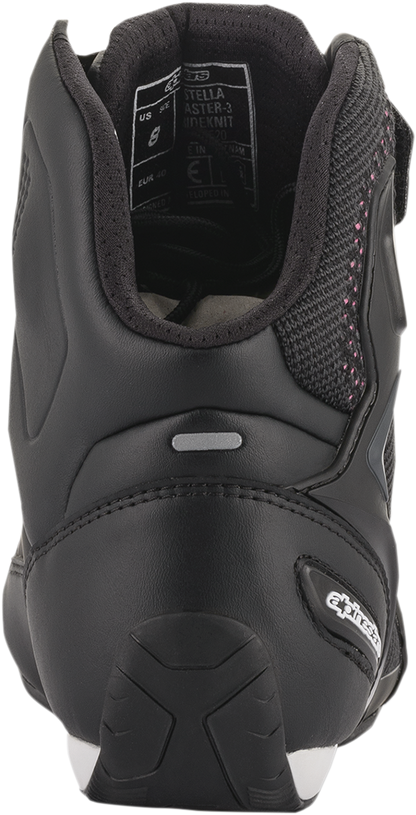 ALPINESTARS, Alpinestars Stella Faster-3 Rideknit Shoes – Women’s Streetwear Sneakers in Black, Yellow & Pink, US 6.5 / EU 38