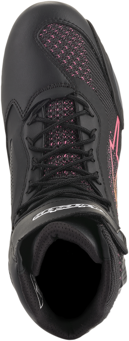 ALPINESTARS, Alpinestars Stella Faster-3 Rideknit Shoes – Women’s Streetwear Sneakers in Black, Yellow & Pink, US 6.5 / EU 38