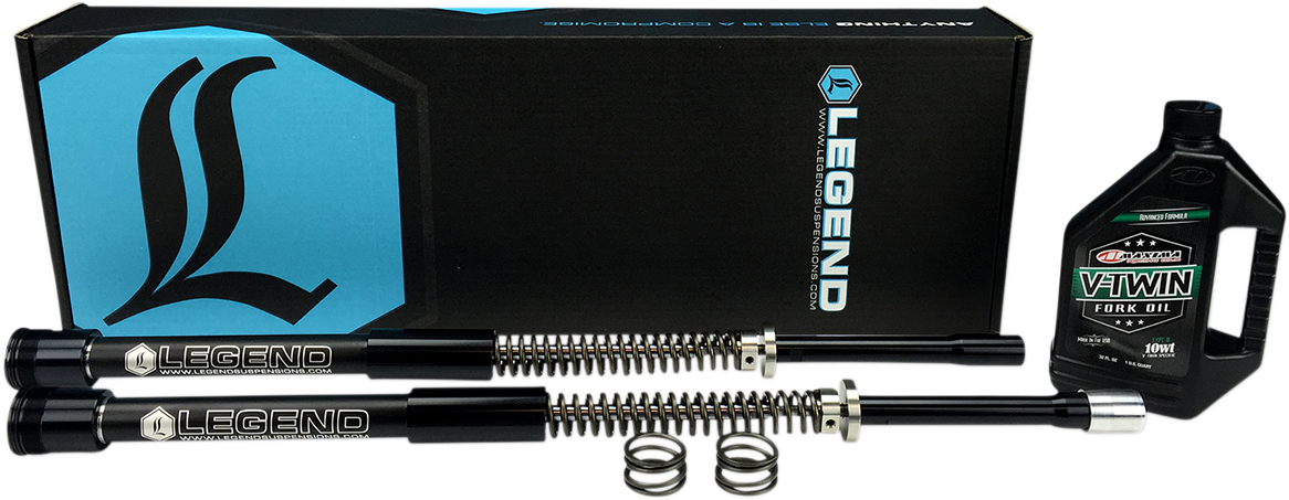 Legend Suspension Standard AXEO front suspension for 2014-2016 Trike, featuring 49mm diameter suspension components.