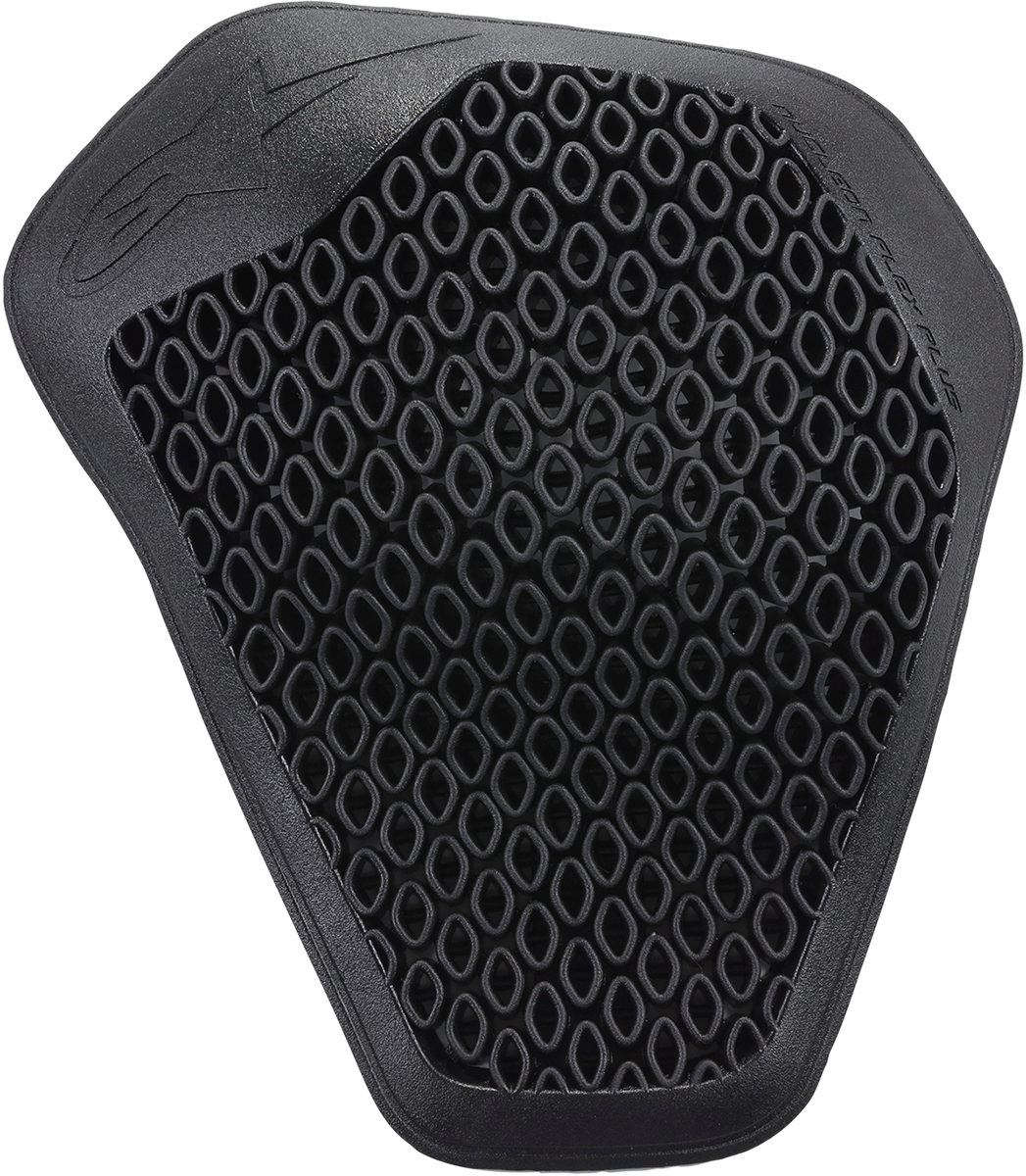 Alpinestars Nucleon Flex Plus shoulder protectors in small size, showcasing the lightweight, impact-resistant design and protective padding.