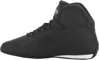 Alpinestars Sektor Vented Shoes in black, US 12.5, featuring advanced ventilation and comfort for motorcycling.