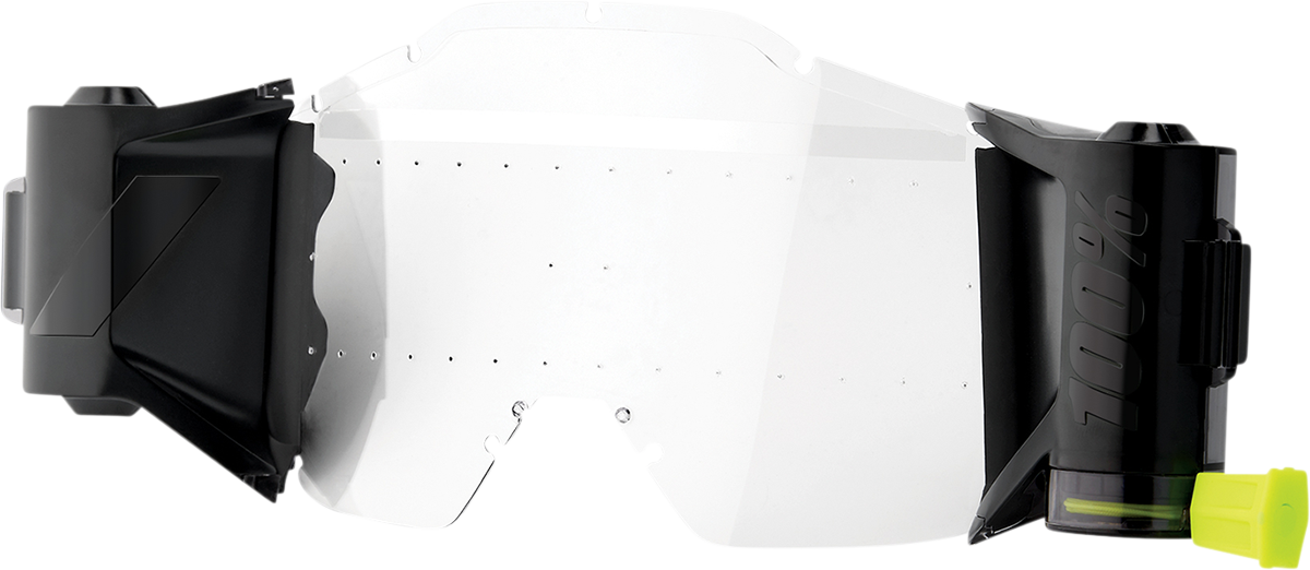 FMF Youth PowerBomb Film System Kit with 45mm wide field of vision, self-cleaning canister, and anti-fog polycarbonate lens