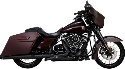 Vance & Hines 4-1/2" Torquer Slip-On Mufflers with machine cut finish for Harley Davidson motorcycles