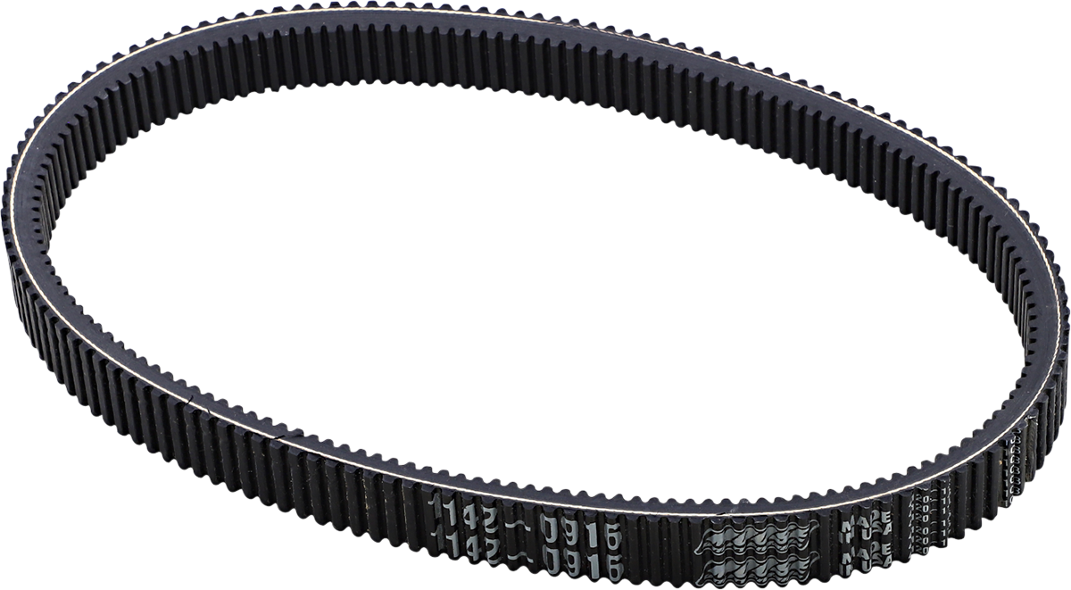 MOOSE OFFROAD drive belt for Can-Am and John Deere, model 47-7134, showing a black rubber belt with metal components.
