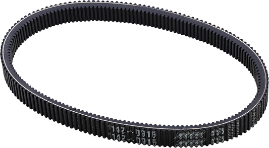 MOOSE OFFROAD drive belt for Can-Am and John Deere, model 47-7134, showing a black rubber belt with metal components.
